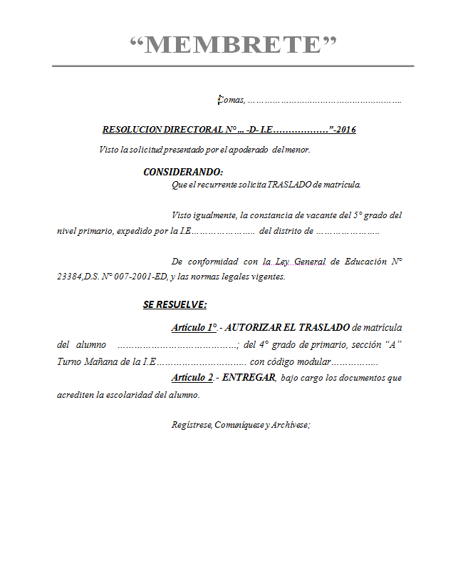 Modelo De Solicitud De Certificado De Estudios Para